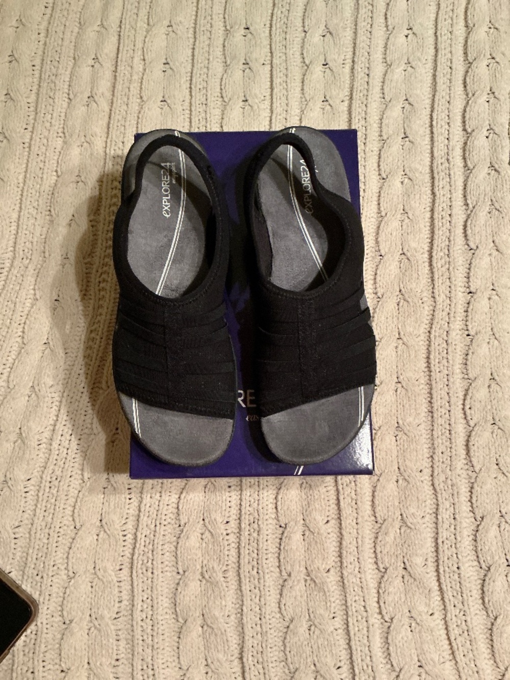 Easy Spirit Explore 24 Size 9M Black fabric